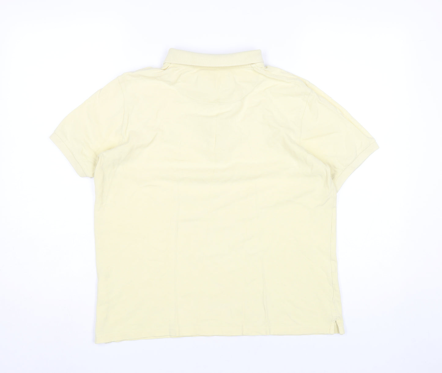 Lyle & Scott Men’s Yellow Cotton Polo Shirt L Short Sleeve Casual