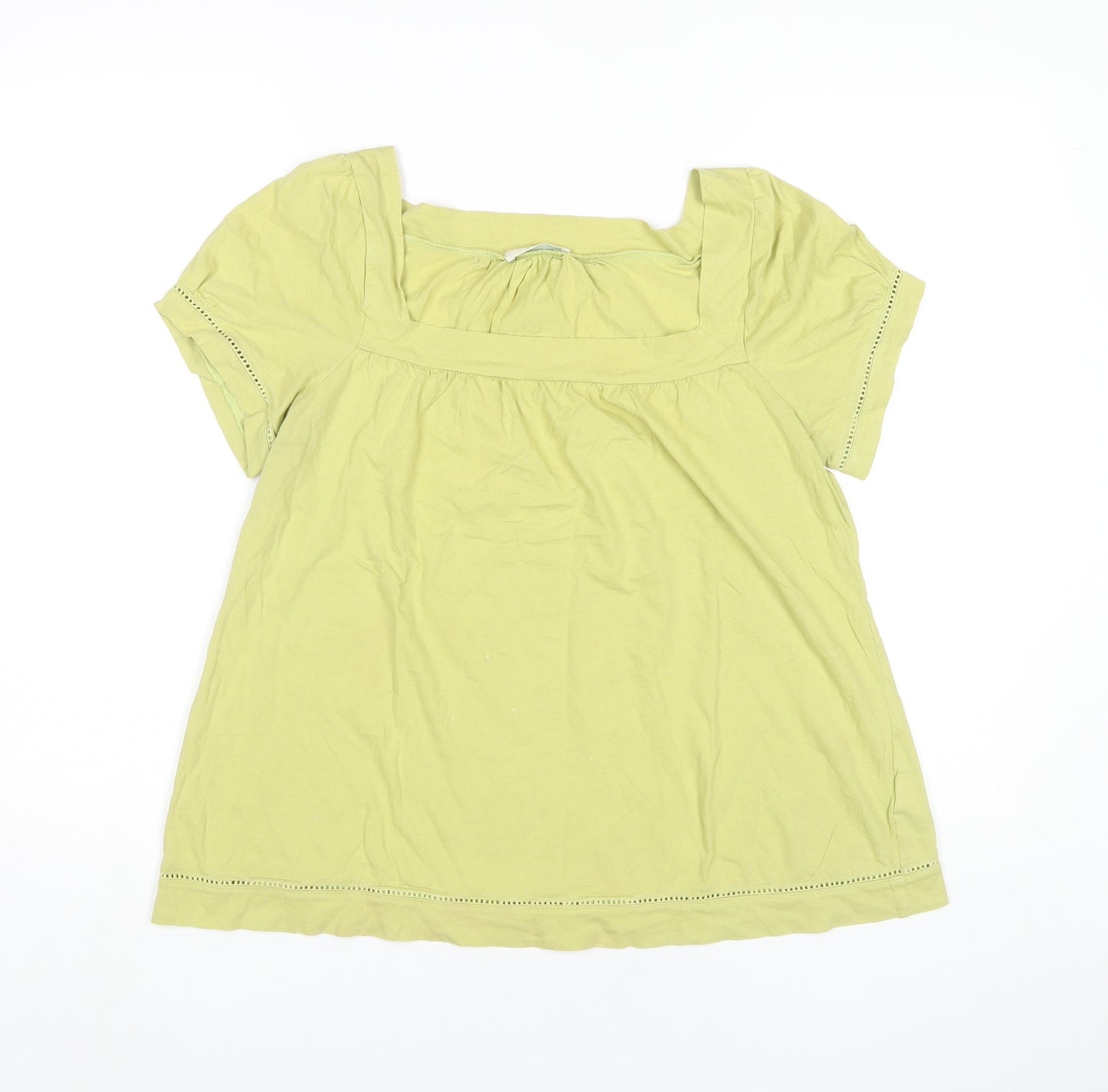 Marks and Spencer Women Green Cotton Tunic Blouse UK 16