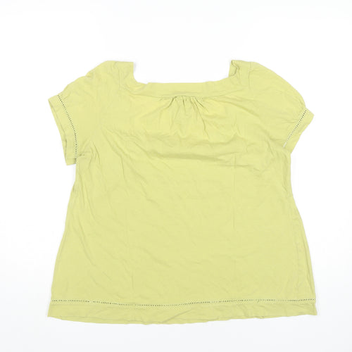 Marks and Spencer Women Green Cotton Tunic Blouse UK 16