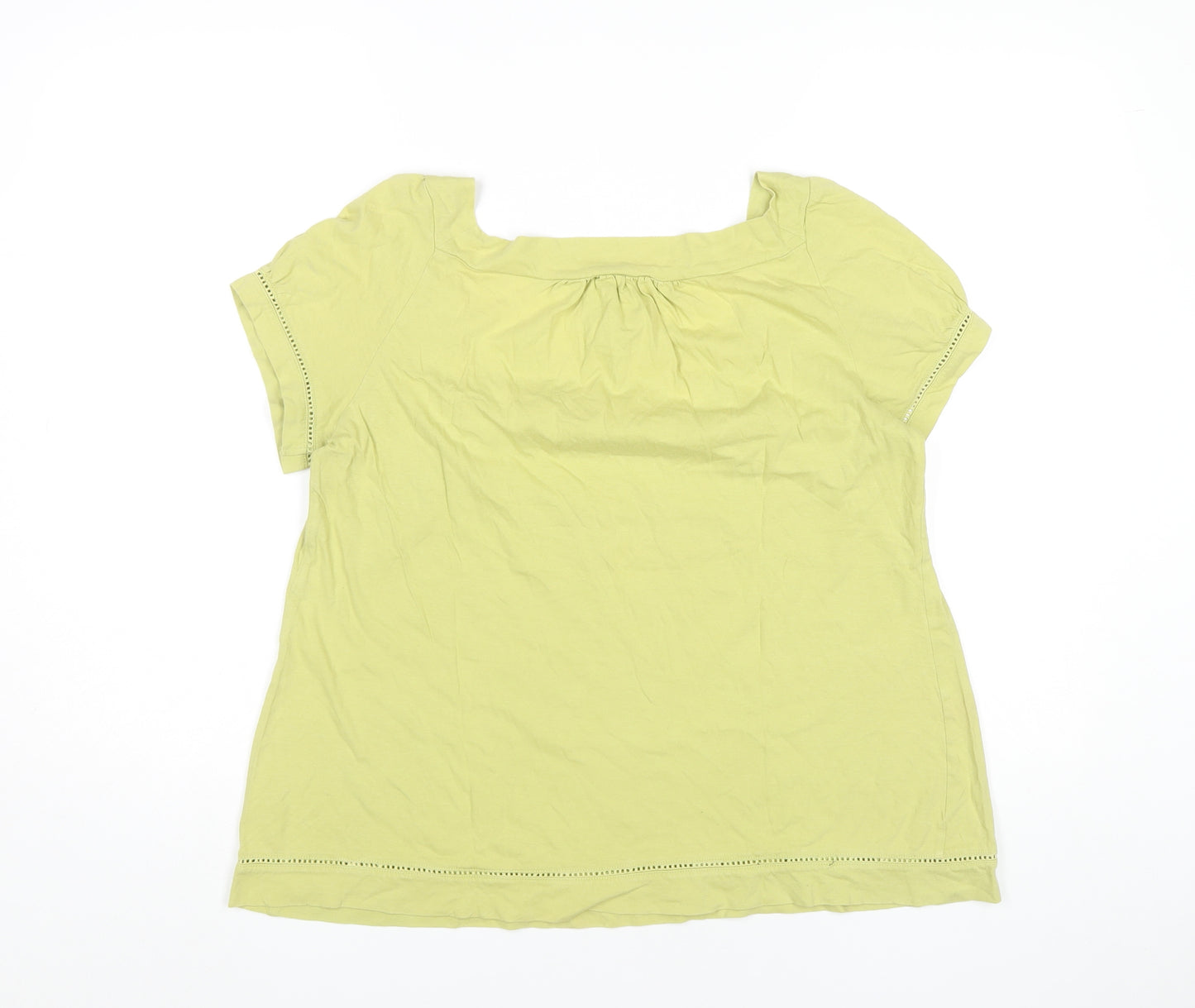 Marks and Spencer Women Green Cotton Tunic Blouse UK 16