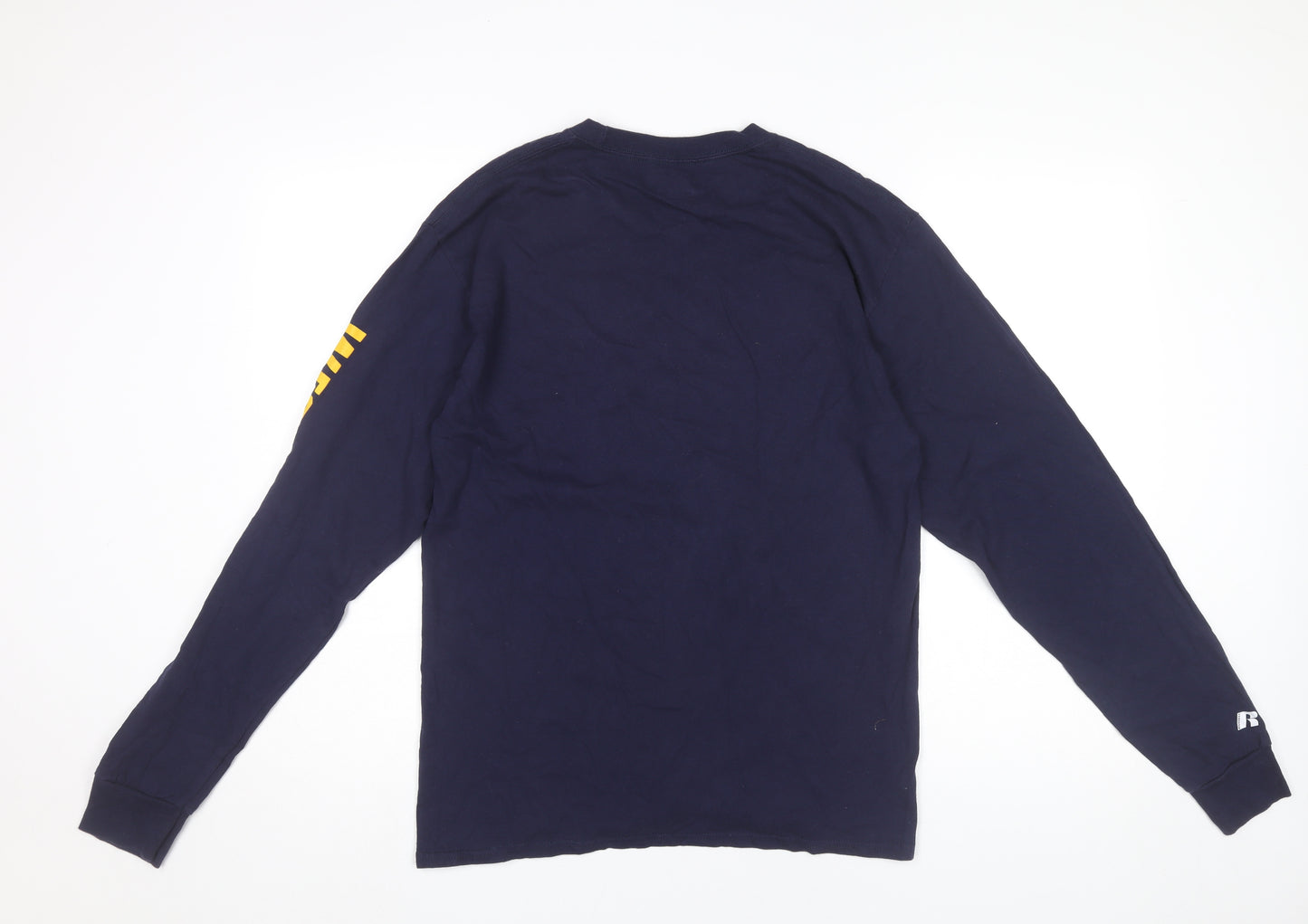Russell Unisex Blue Long Sleeve University T-Shirt M