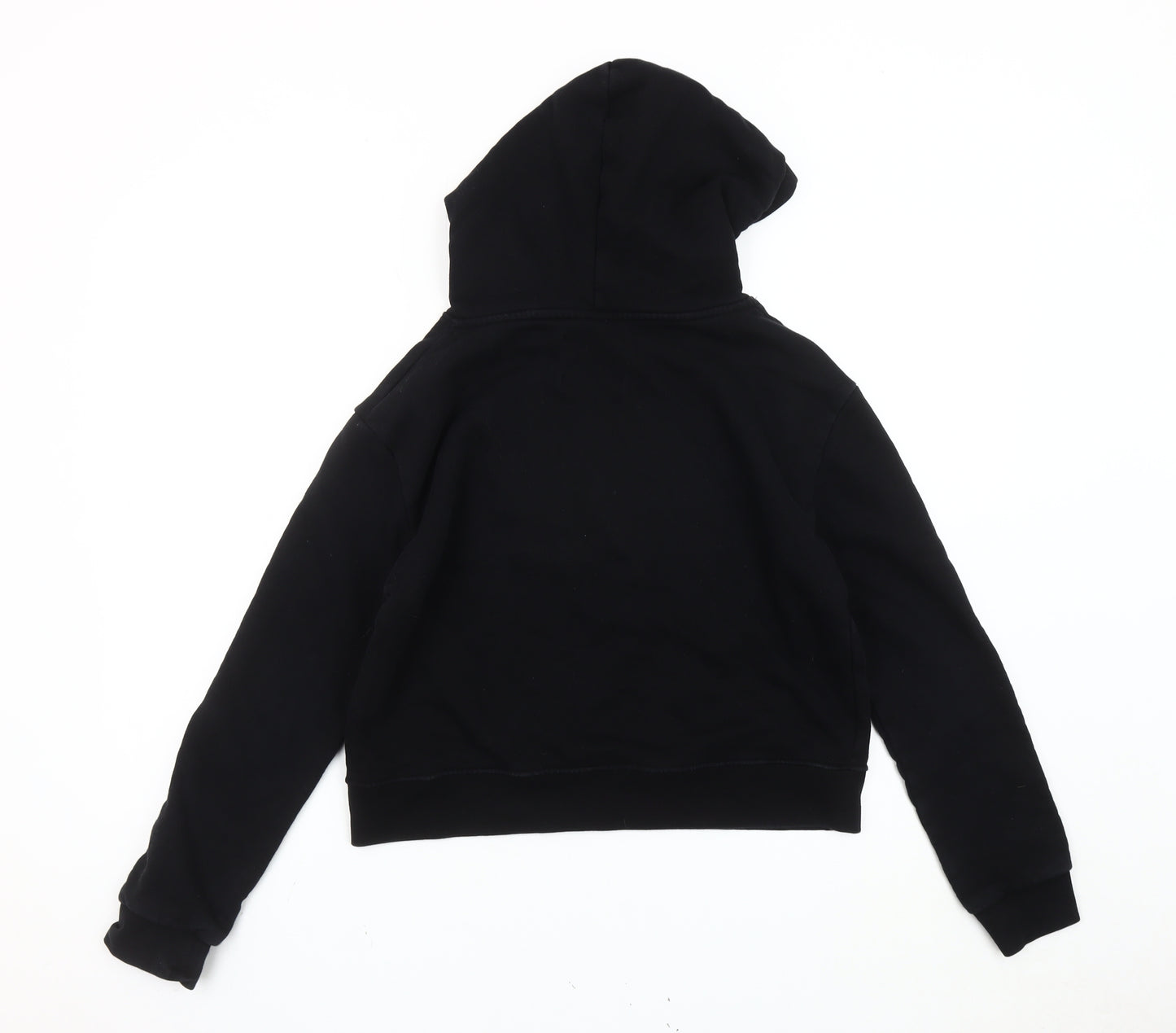 Pyrex Girls Black L Pullover Hoodie Rhinestone Logo Fleece Casual