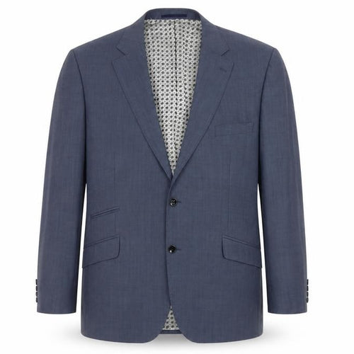 Remus Uomo Men’s Blue Wool Slim Fit Blazer Jacket 50R