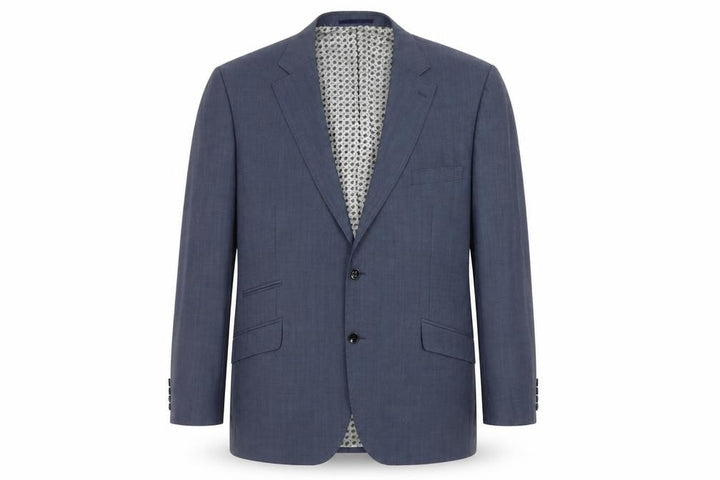 Remus Uomo Men’s Blue Wool Slim Fit Blazer Jacket 50R