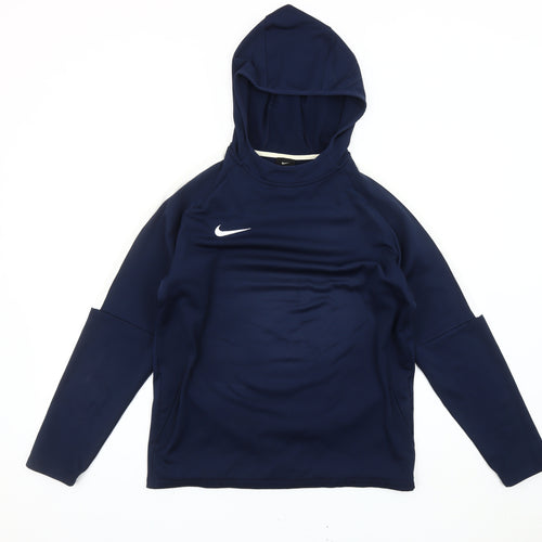 Nike Teens Blue XL Pullover Hoodie Dri-Fit Sportswear