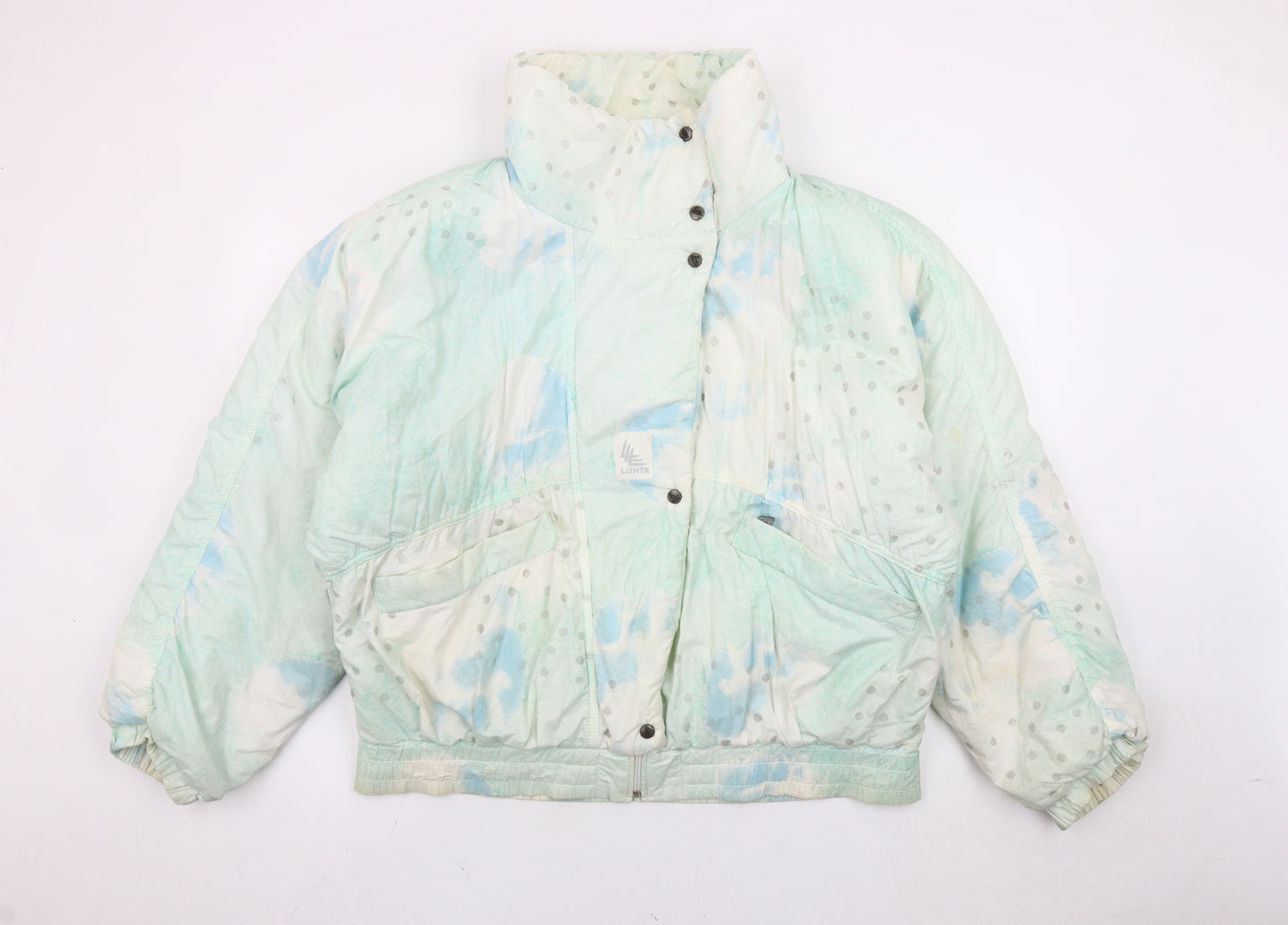 Luhkka Womens Multicoloured Size 12 Retro Polka Dot Puffer Jacket