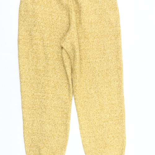 Next Womens Yellow Jogger Trousers Size 12 Regular Fit Polyester