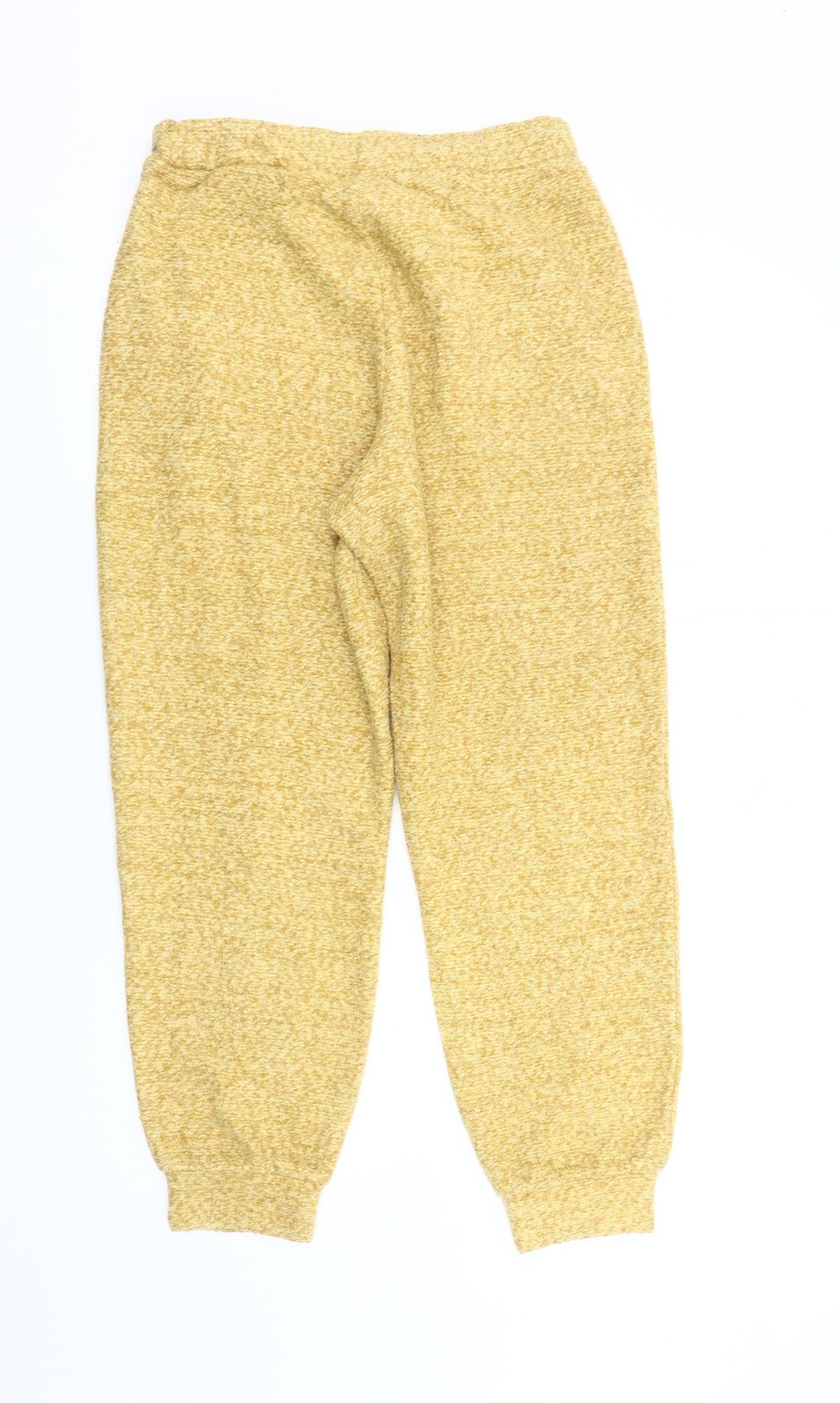 Next Womens Yellow Jogger Trousers Size 12 Regular Fit Polyester