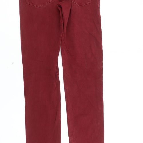 Uniqlo Men’s Red Skinny Jeans Size 28 Slim Fit Cotton Blend