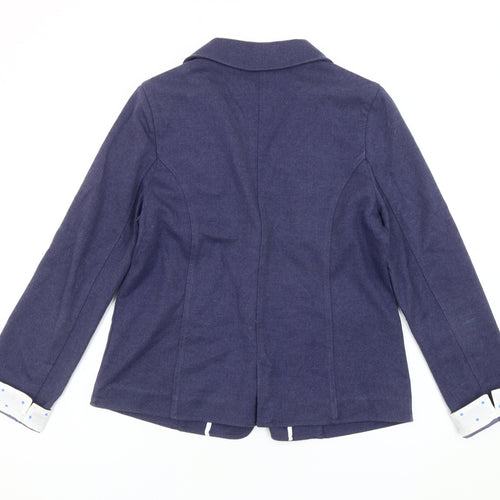 Dickins & Jones Women’s Blue Blazer Jacket Size 10 Single Breasted