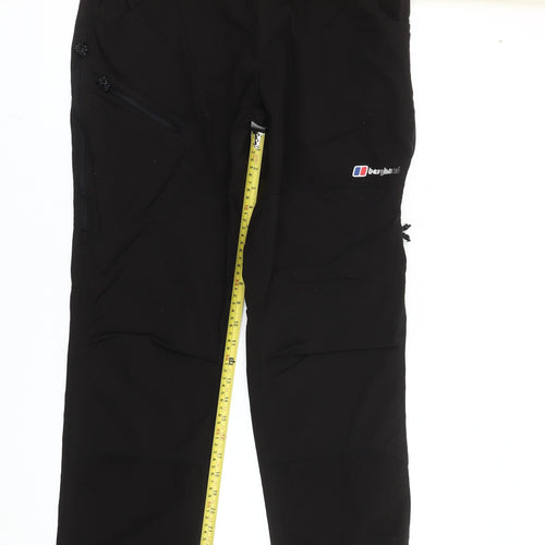Berghaus Men’s Black Softshell Walking Trousers Size M 32in Leg