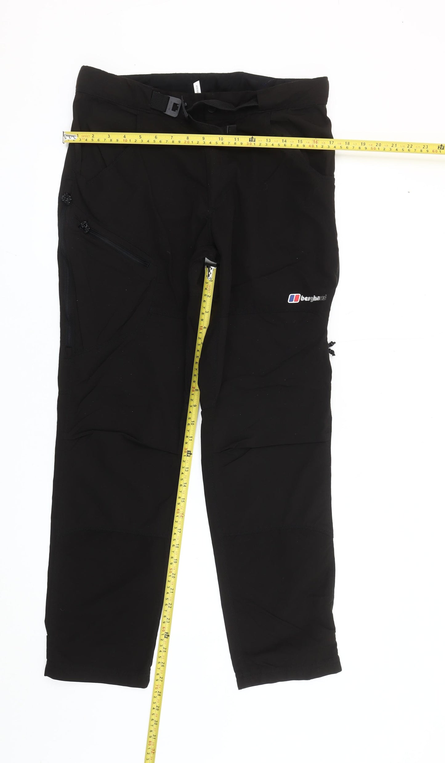 Berghaus Men’s Black Softshell Walking Trousers Size M 32in Leg