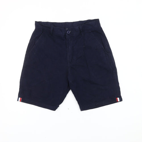 Nicce London Mens Blue Chino Shorts Size S Cotton Casual