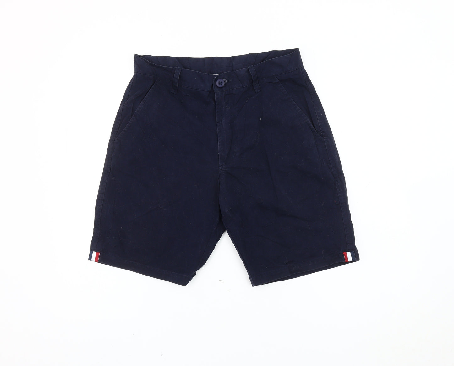 Nicce London Mens Blue Chino Shorts Size S Cotton Casual