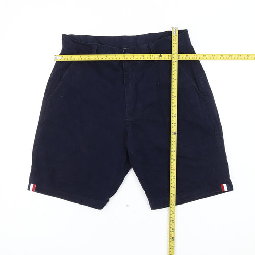 Nicce London Mens Blue Chino Shorts Size S Cotton Casual