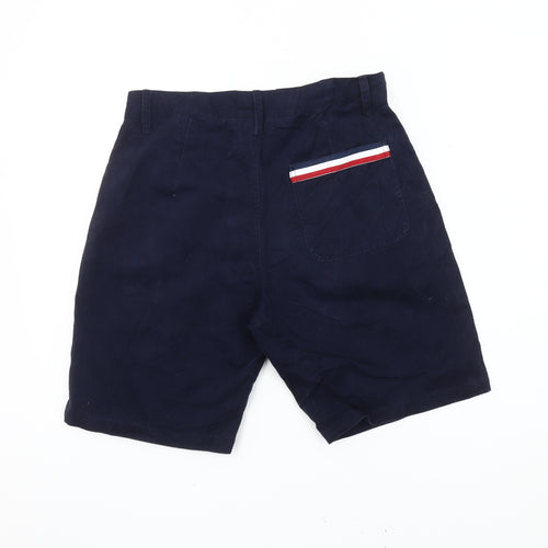 Nicce London Mens Blue Chino Shorts Size S Cotton Casual