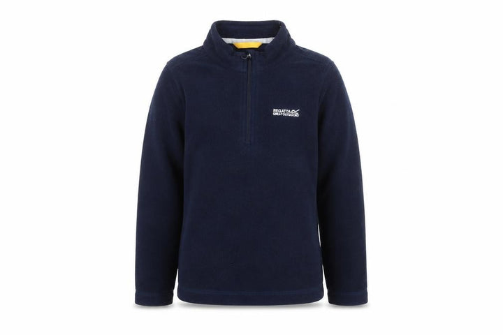 Regatta Boys Blue 5-6 Yrs Fleece 1/4 Zip Sweatshirt Outdoor Hiking Top