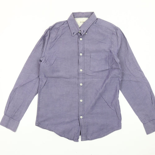 Ben Sherman Men’s Purple Button-Down Shirt Size S Cotton Long Sleeve