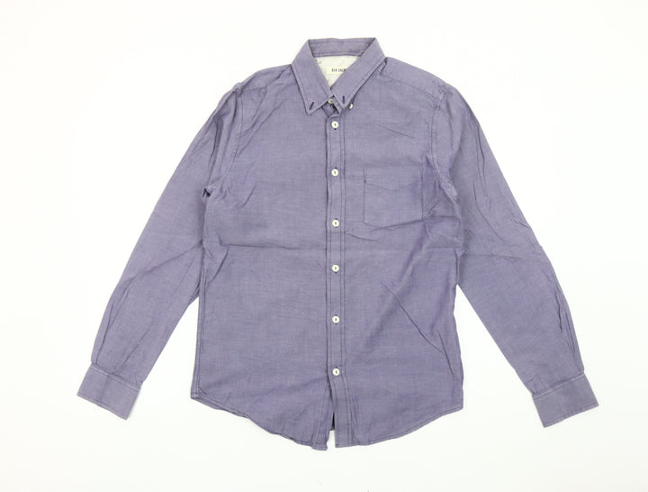 Ben Sherman Men’s Purple Button-Down Shirt Size S Cotton Long Sleeve
