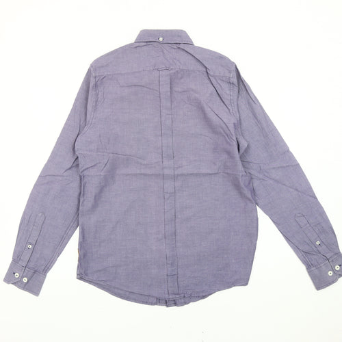 Ben Sherman Men’s Purple Button-Down Shirt Size S Cotton Long Sleeve