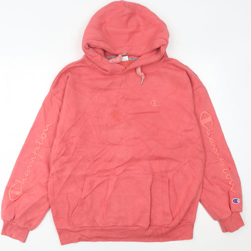 Champion Women’s Pink Pullover Hoodie Medium Cotton Casual