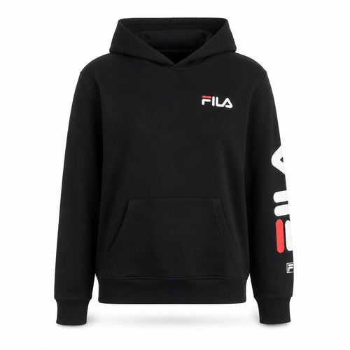 Fila Women’s Black Pullover Hoodie Size 12 Logo Sportswear