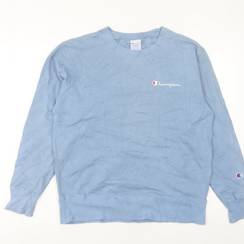 Champion Women’s Blue Sweatshirt Size 12 Regular Fit Logo Pullover