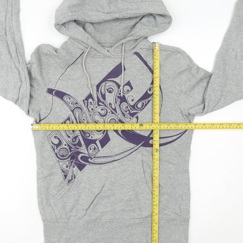 Nike Womens Grey Hoodie Size 8 Cotton Pullover Sportswear