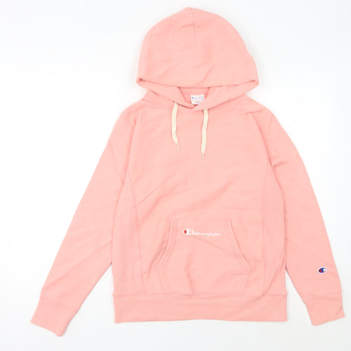 Champion Womens Pink Pullover Hoodie Size 10 UK Regular Fit