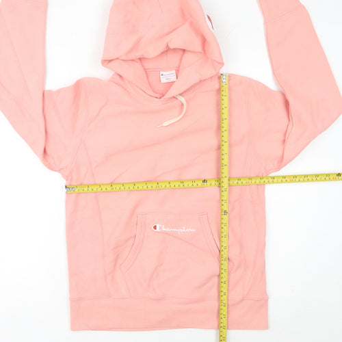 Champion Womens Pink Pullover Hoodie Size 10 UK Regular Fit