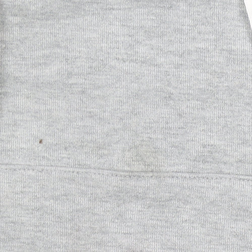 Skechers Womens Grey Hoodie Size 8 Pullover Logo Hooded Sweatshirt