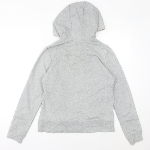 Kappa Womens Grey Pink Pullover Hoodie Size 12 UK Cotton Blend