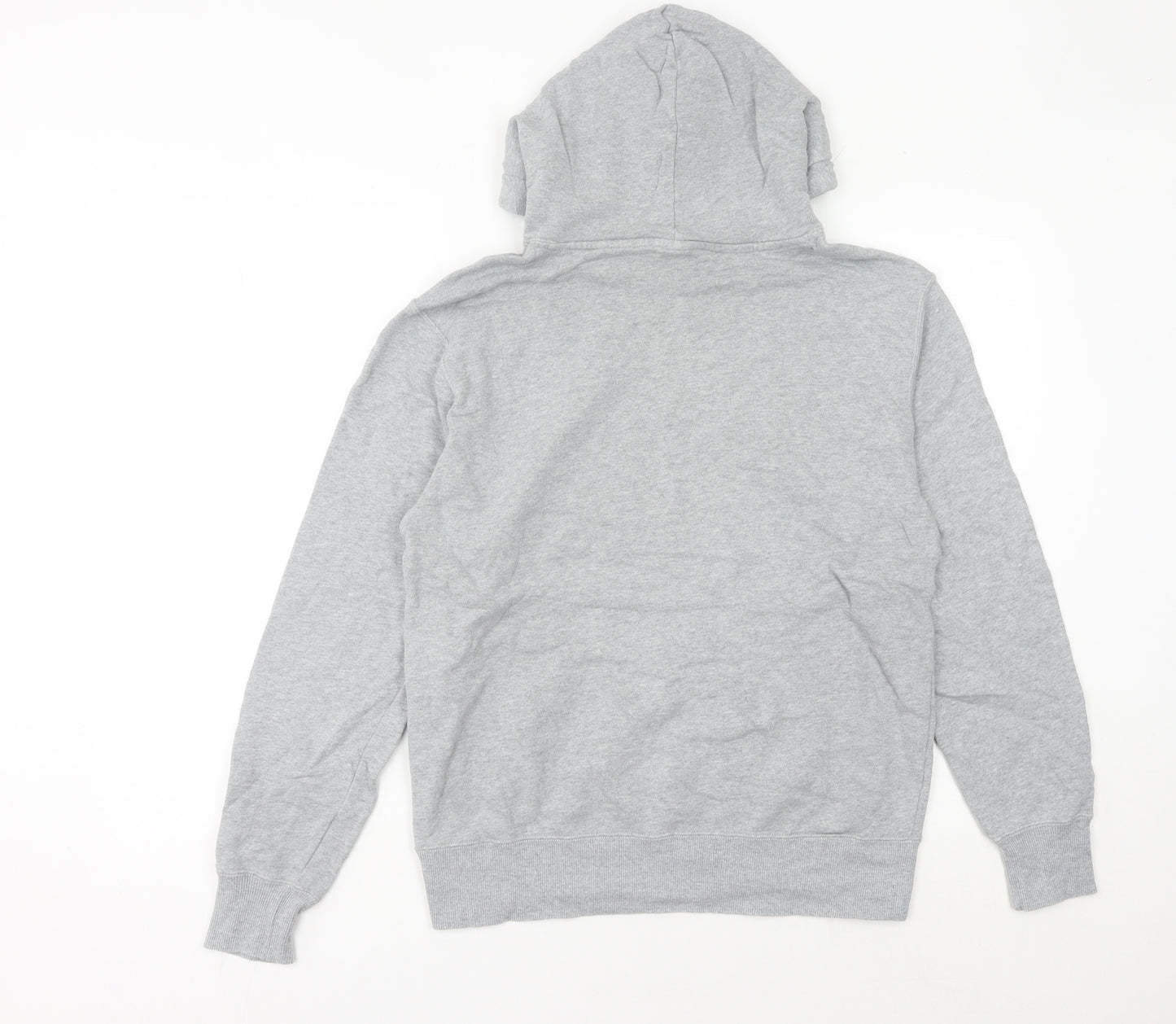 Champion Unisex Grey Pullover Hoodie Large Logo Athletic Sweatshirt