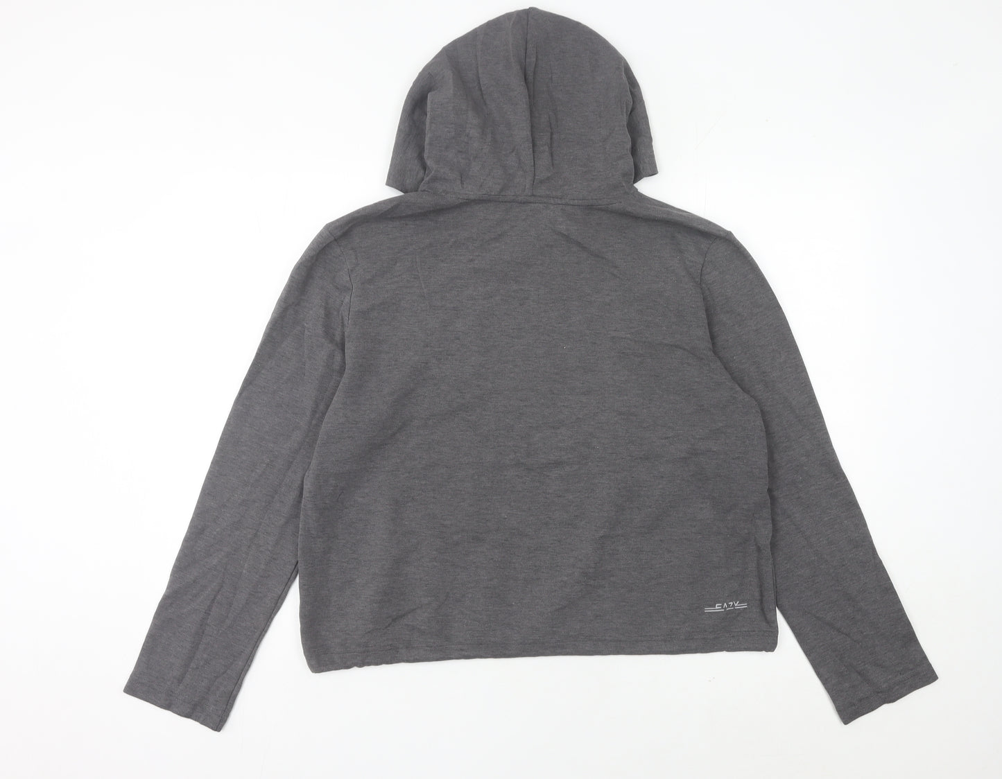Skechers Womens Grey Hoodie Size 12 UK Pullover Long Sleeve