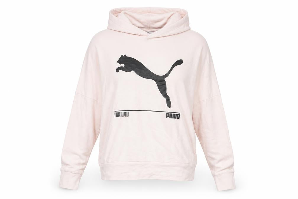 Puma Womens Pink Hoodie UK 10 Pullover Logo Sportswear
