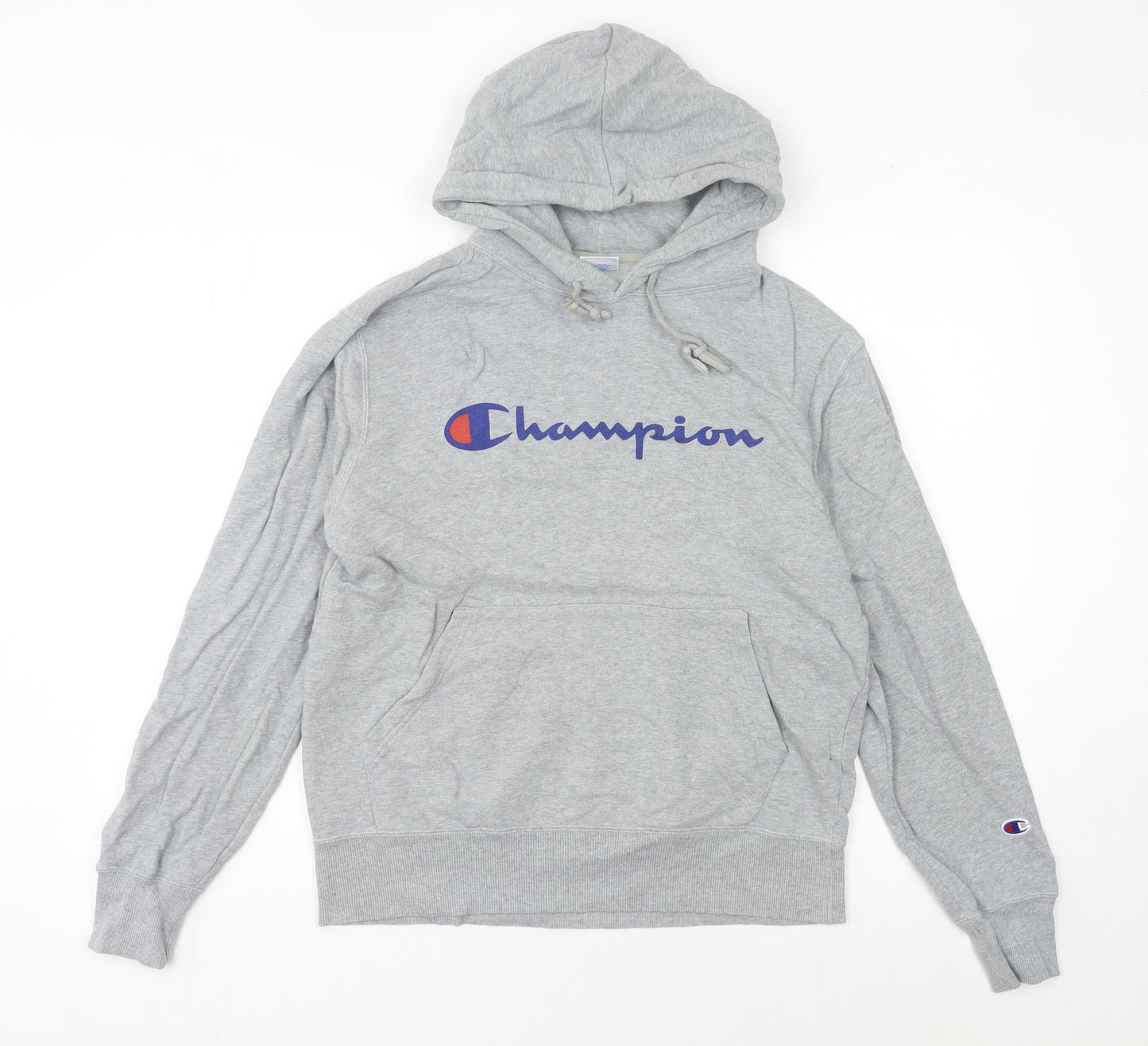 Champion Womens Grey Hoodie Size 14 Pullover Logo Sportswear