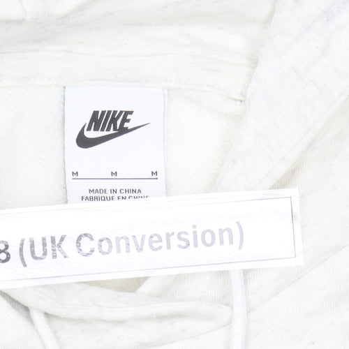 Nike Womens Ivory Pullover Hoodie Size 8 Regular Fit with Logo