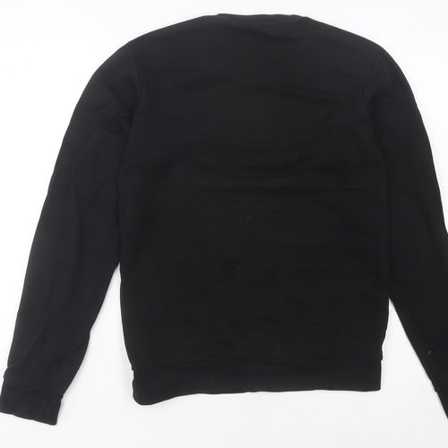 Adidas Womens Black Sweatshirt UK 10 Regular Fit Crew Neck
