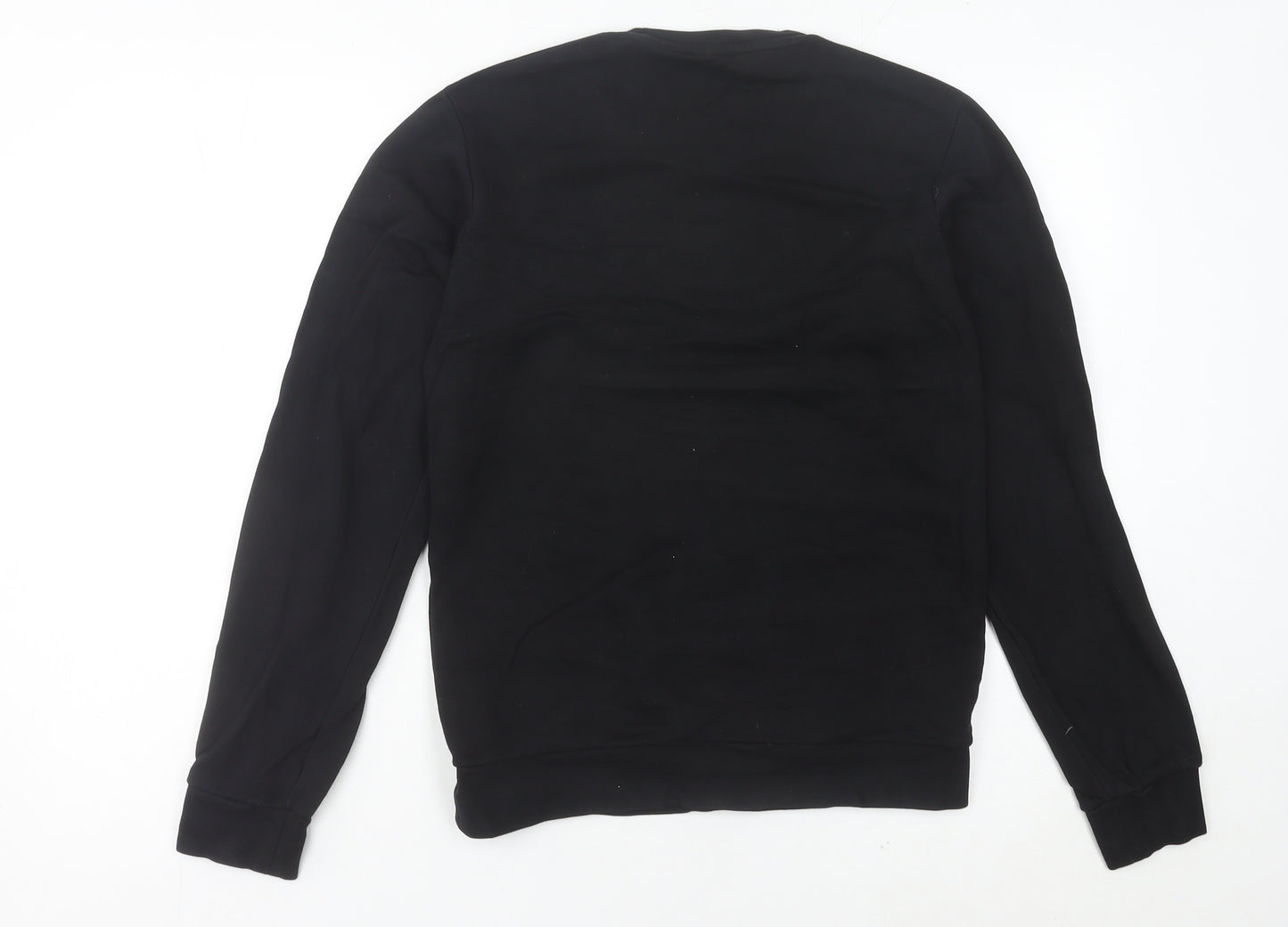 Adidas Womens Black Sweatshirt UK 10 Regular Fit Crew Neck
