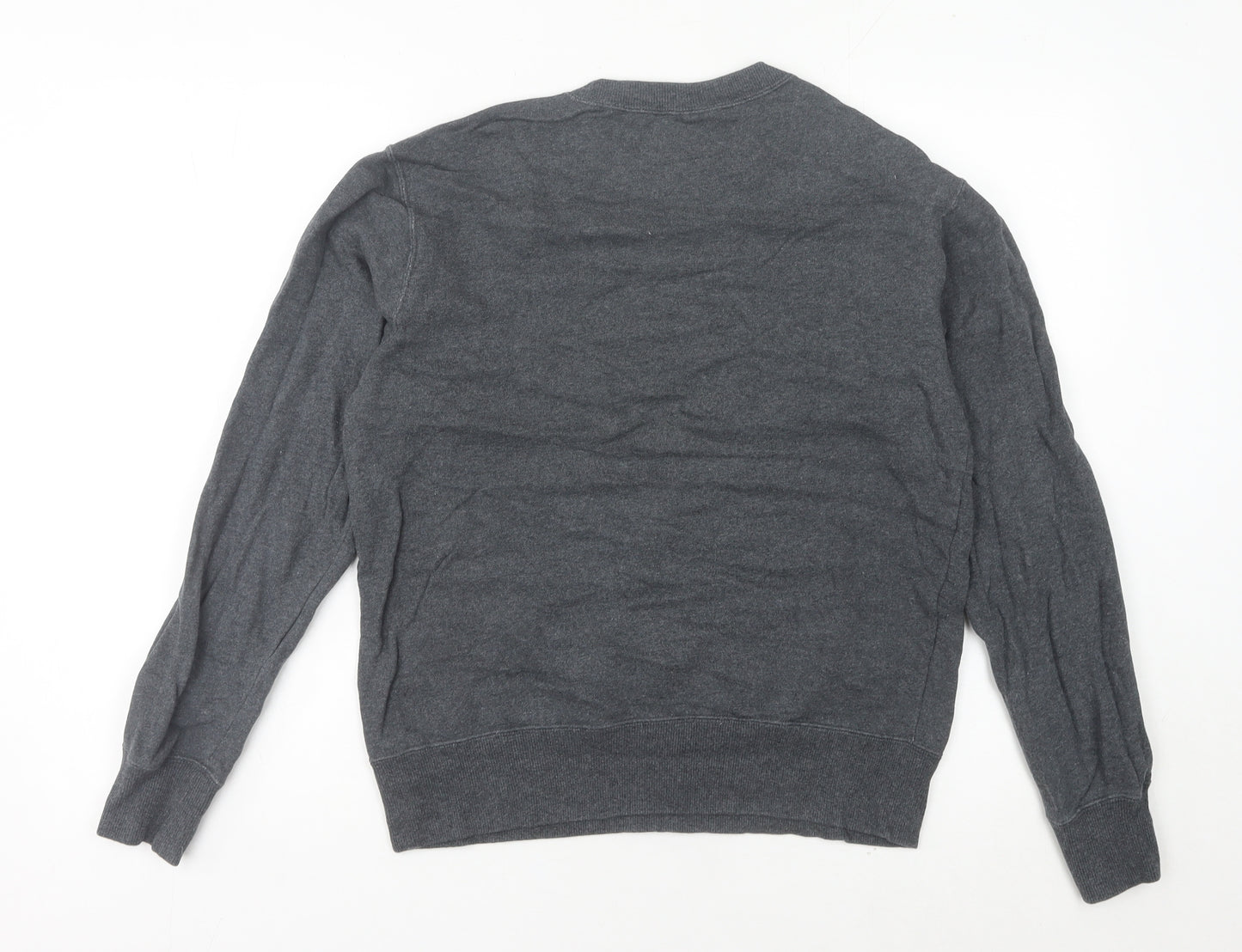 Champion Unisex Adults Grey M Pullover Sweatshirt Crew Neck Logo
