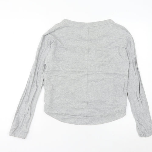 Adidas Women’s Grey Sweatshirt Size 10 UK Long Sleeve Crew Neck Sports Top
