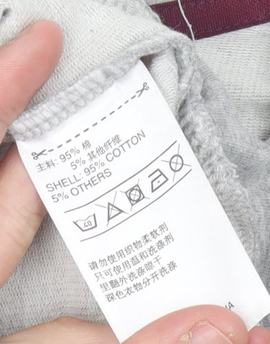 Adidas Women’s Grey Sweatshirt Size 10 UK Long Sleeve Crew Neck Sports Top