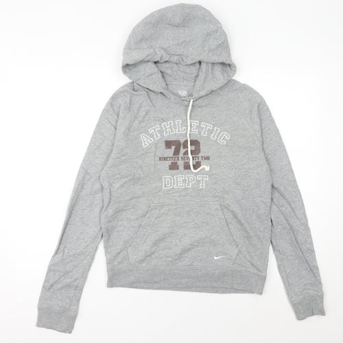 Nike Women’s Grey Hoodie Size 10 Athletic Dept Graphic Pullover