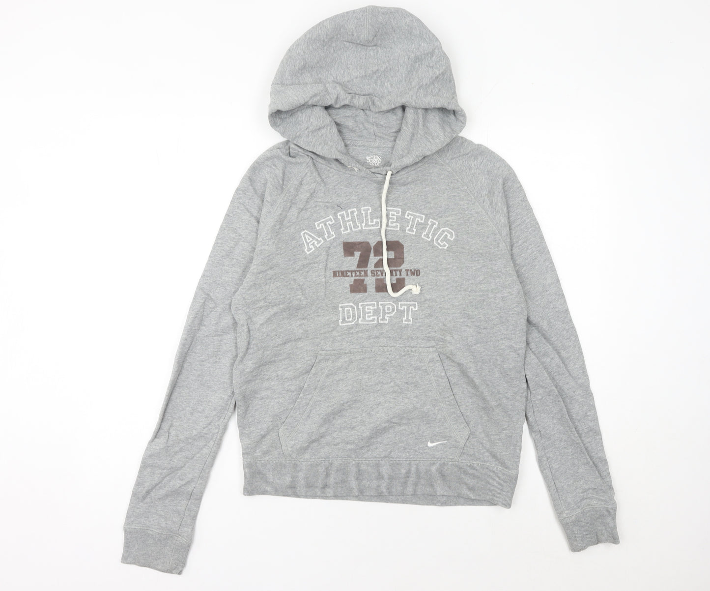 Nike Women’s Grey Hoodie Size 10 Athletic Dept Graphic Pullover