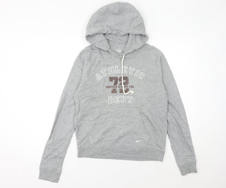 Nike Women’s Grey Hoodie Size 10 Athletic Dept Graphic Pullover
