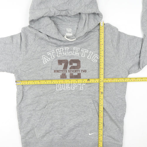 Nike Women’s Grey Hoodie Size 10 Athletic Dept Graphic Pullover