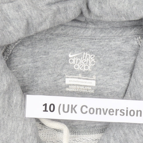 Nike Women’s Grey Hoodie Size 10 Athletic Dept Graphic Pullover