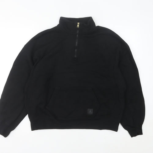 Jordan Womens Black Size 6 Pullover 1/2 Zip Sweatshirt