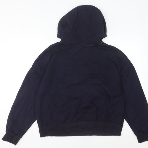 Skechers Women’s Blue Pullover Hoodie Size 10 Long Sleeve Graphic