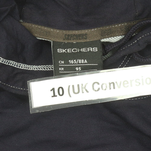 Skechers Women’s Blue Pullover Hoodie Size 10 Long Sleeve Graphic